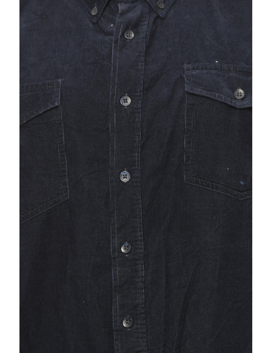 Corduroy Navy Shirt - XL