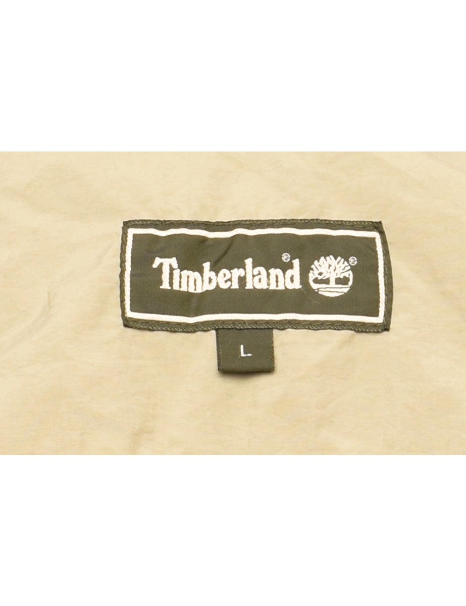 Timberland Nylon Zip-Front Embroidered Jacket - L