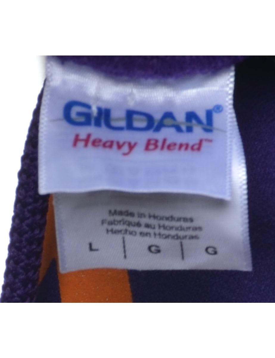 Purple Gali Life Printed Hoodie - S