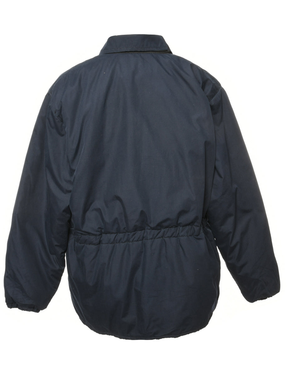 Navy Zip Front Jacket - M