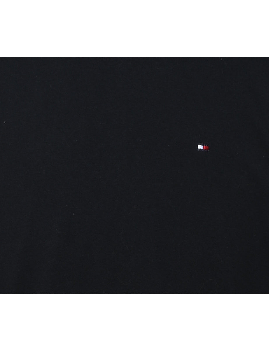 Tommy Hilfiger Plain Black T-shirt - L