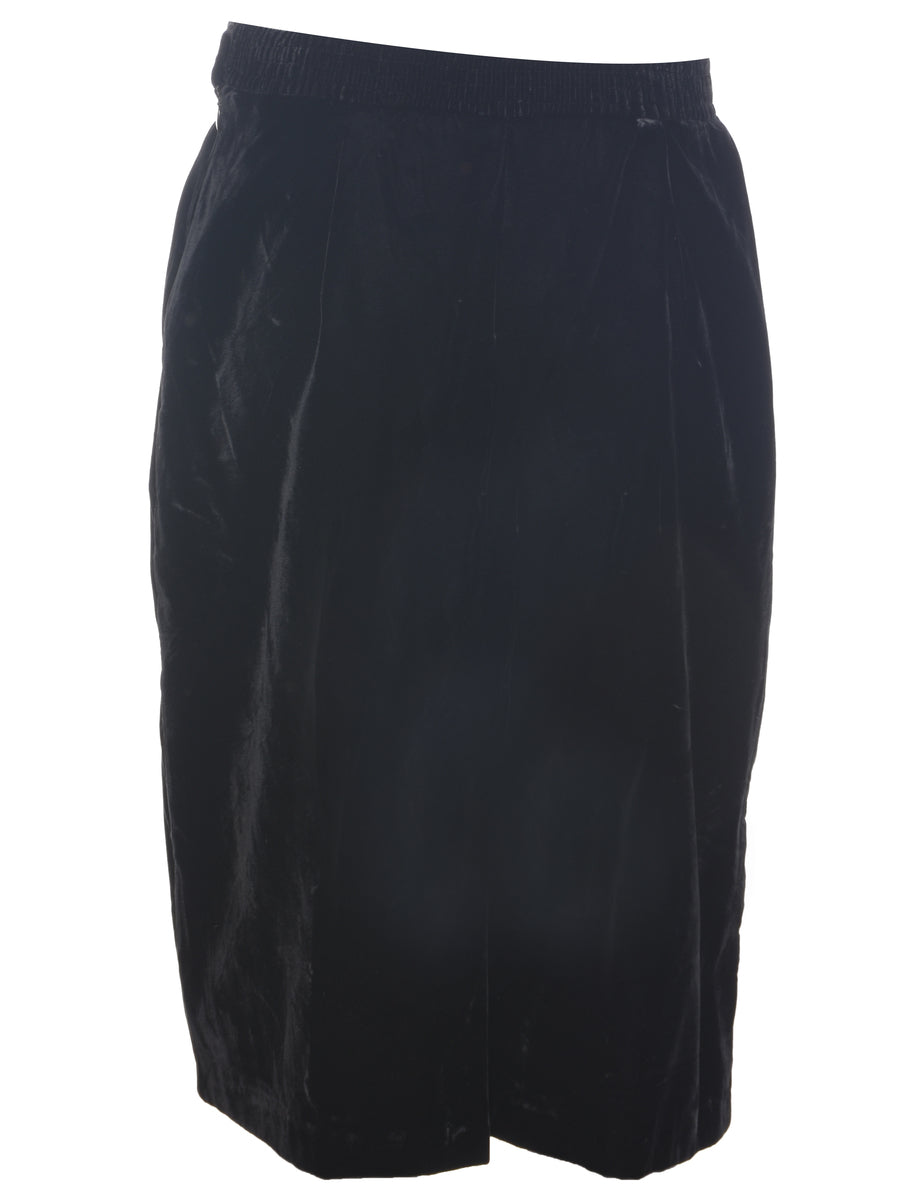 Velvet Pencil Skirt - M