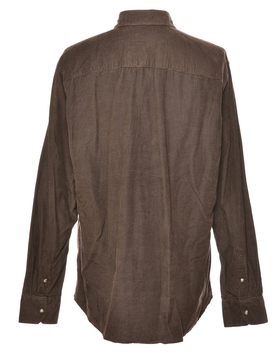 Corduroy Dark Brown Shirt - XL