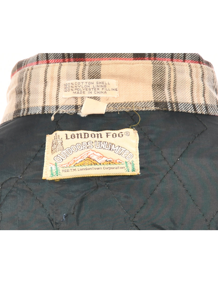 Long Sleeved Light Brown Checked Shirt - L