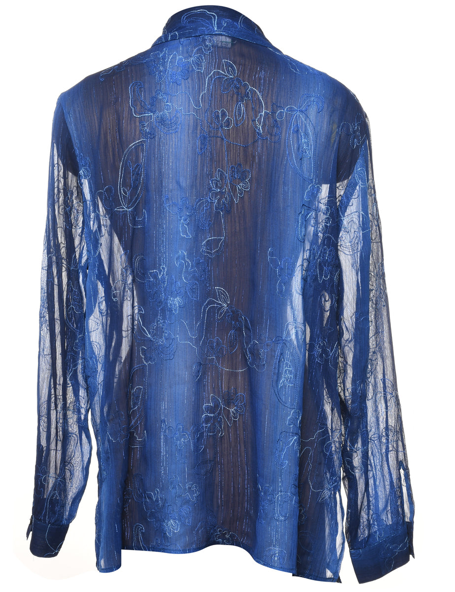Sheer Effect Blouse - M
