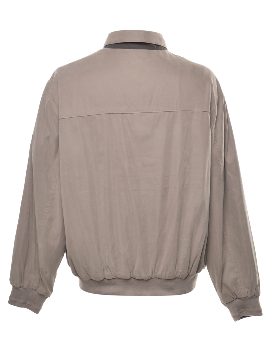 Weather Proof Zip-Front Light Brown Jacket - XL