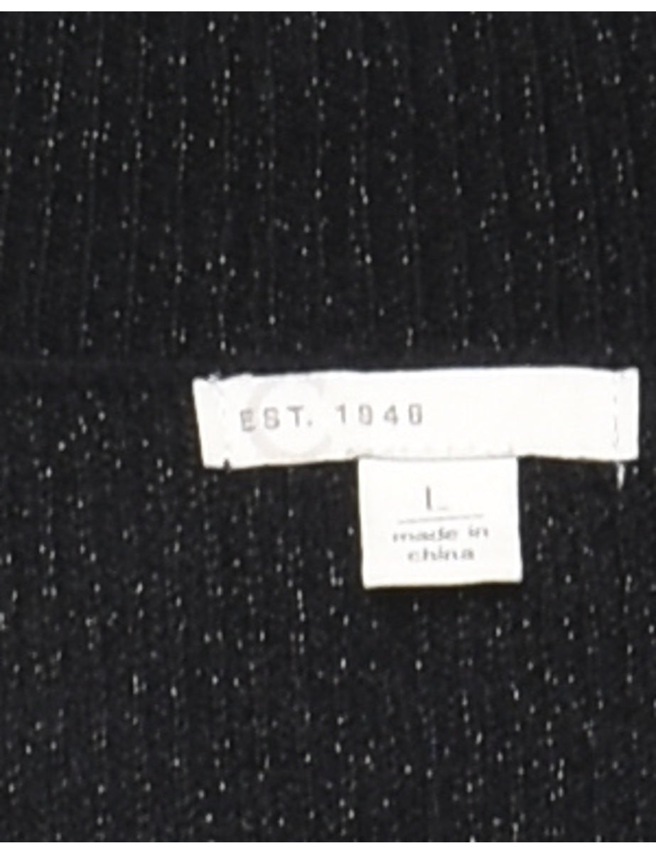 Black Turtleneck Jumper - L