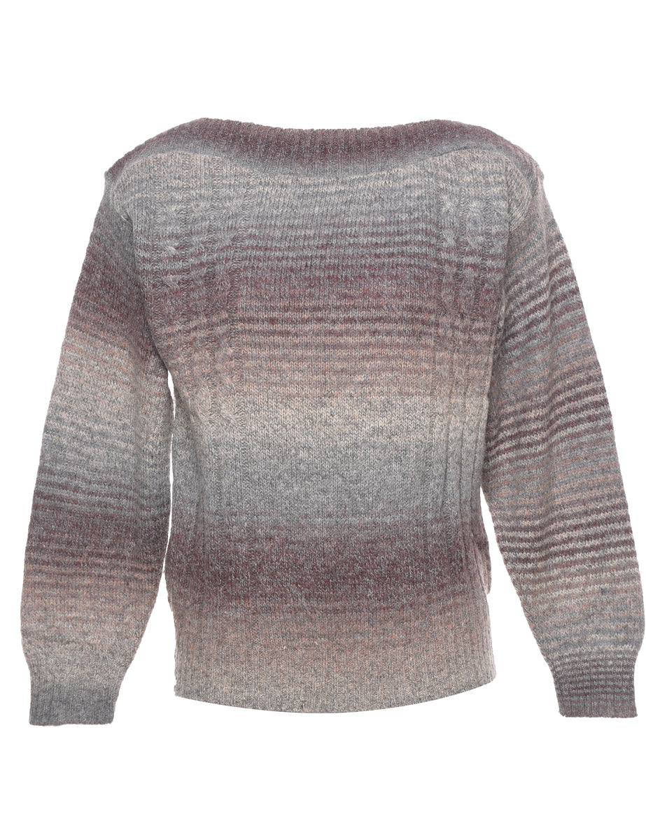 Cable Knit Jumper - M