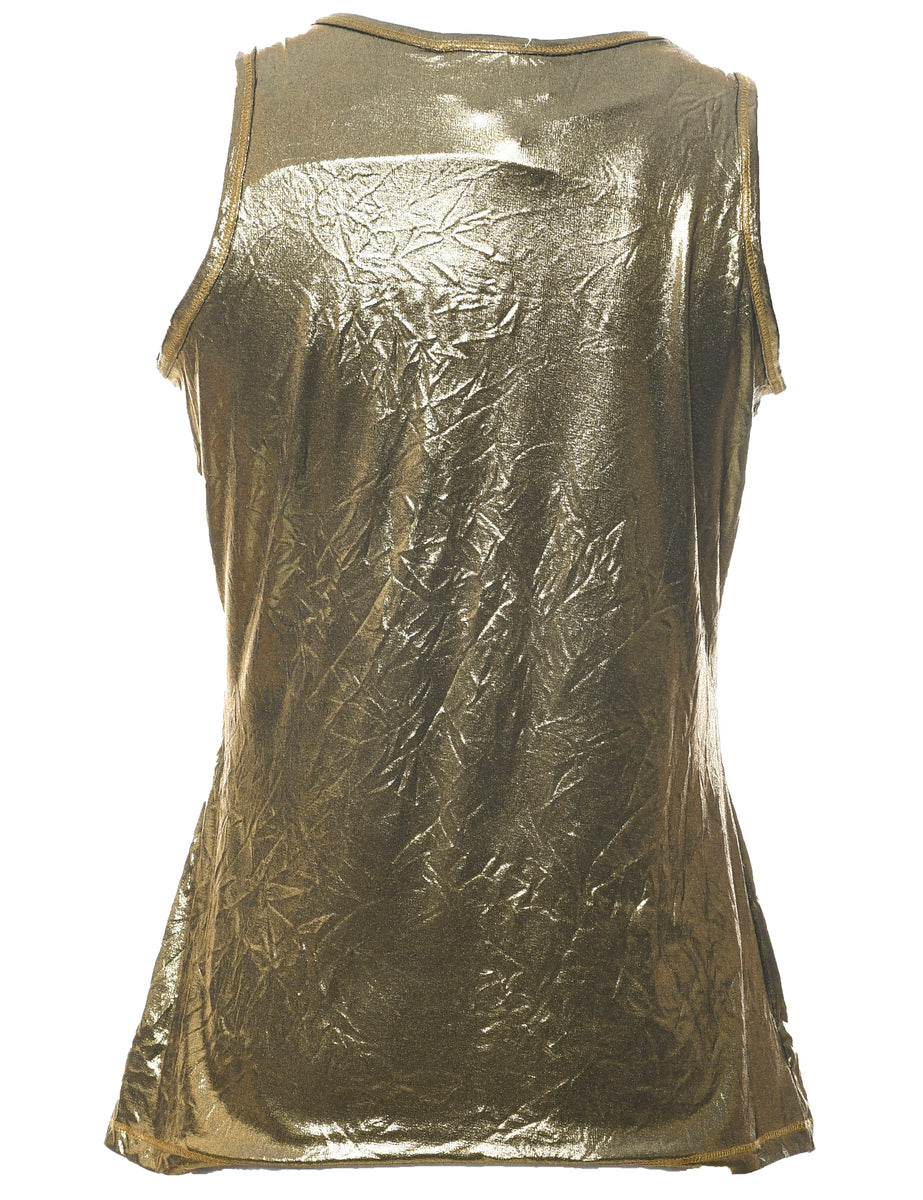 Olive Green Evening Top - M