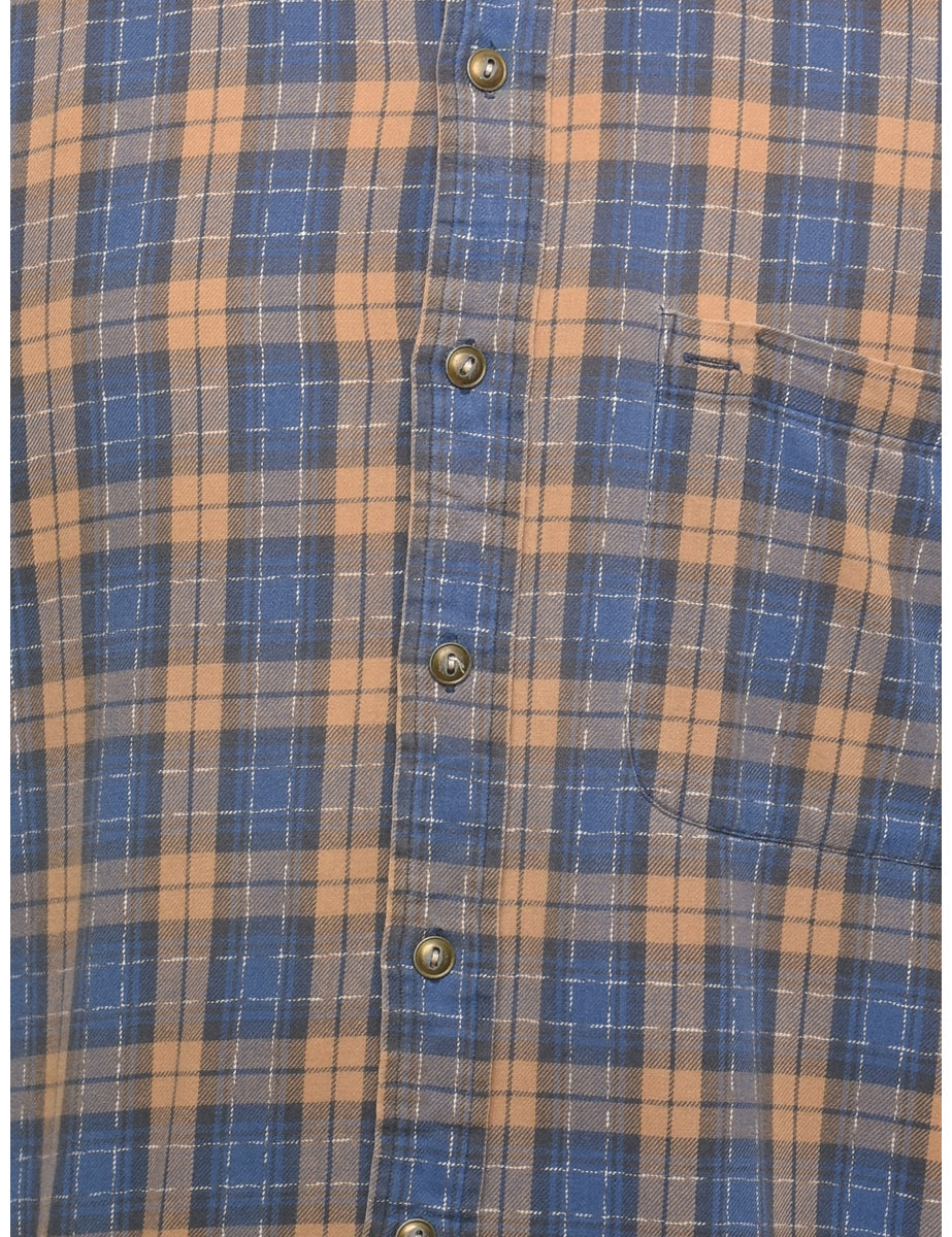 Blue Checked Shirt - L