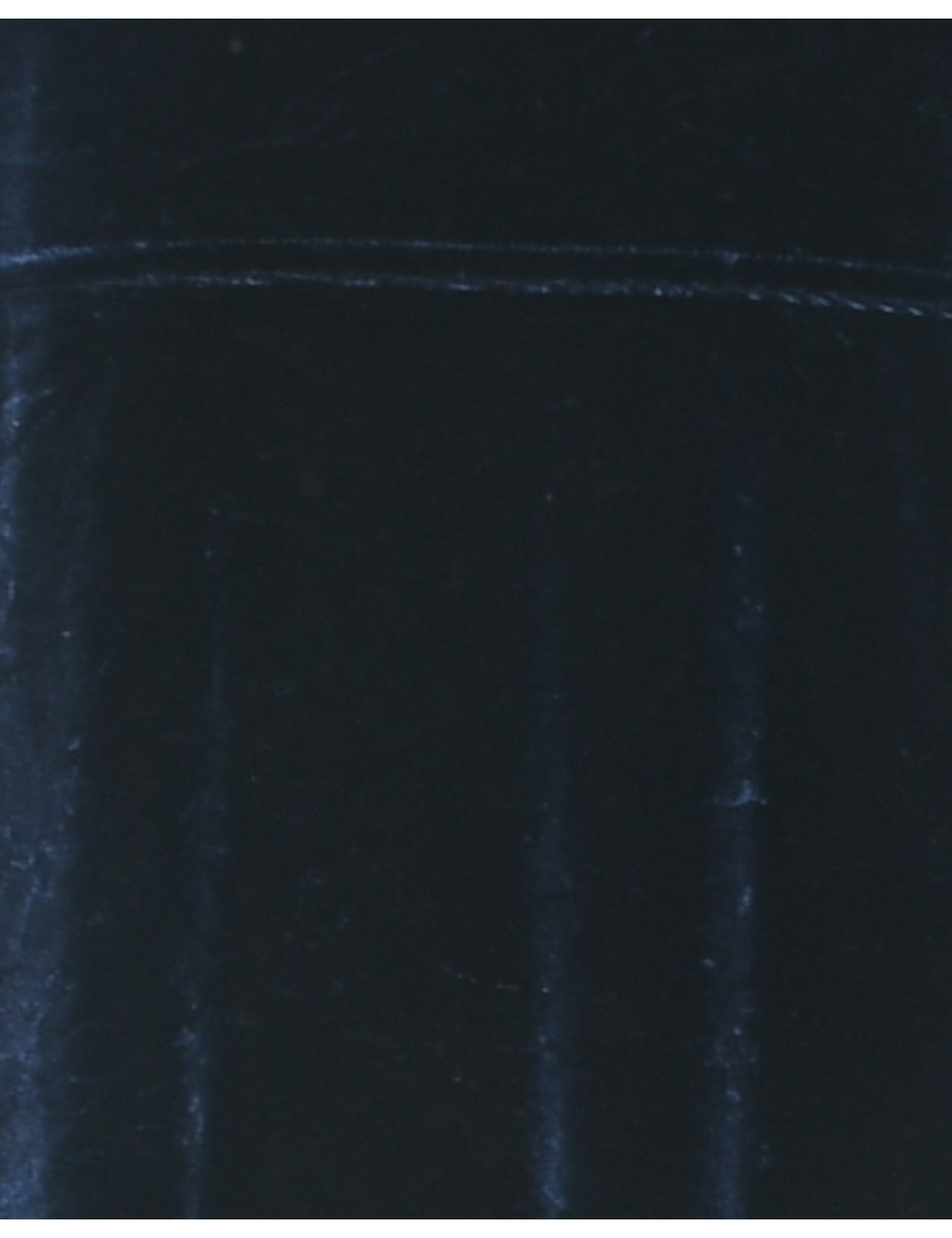 Velvet Navy Evening Dress - M
