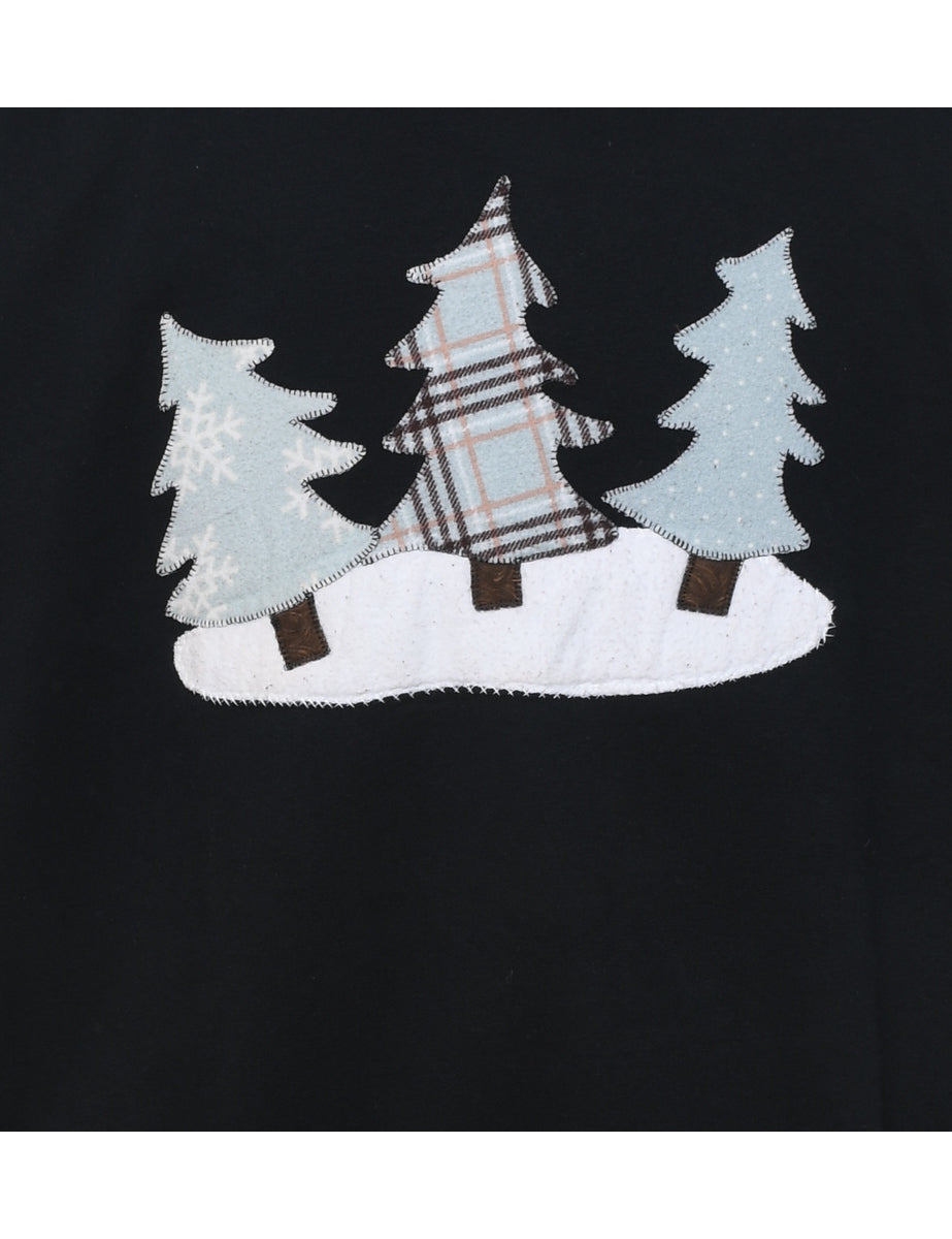 Black Christmas Sweatshirt - L