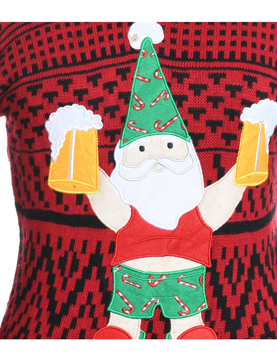 Santa Claus Christmas Jumper - S