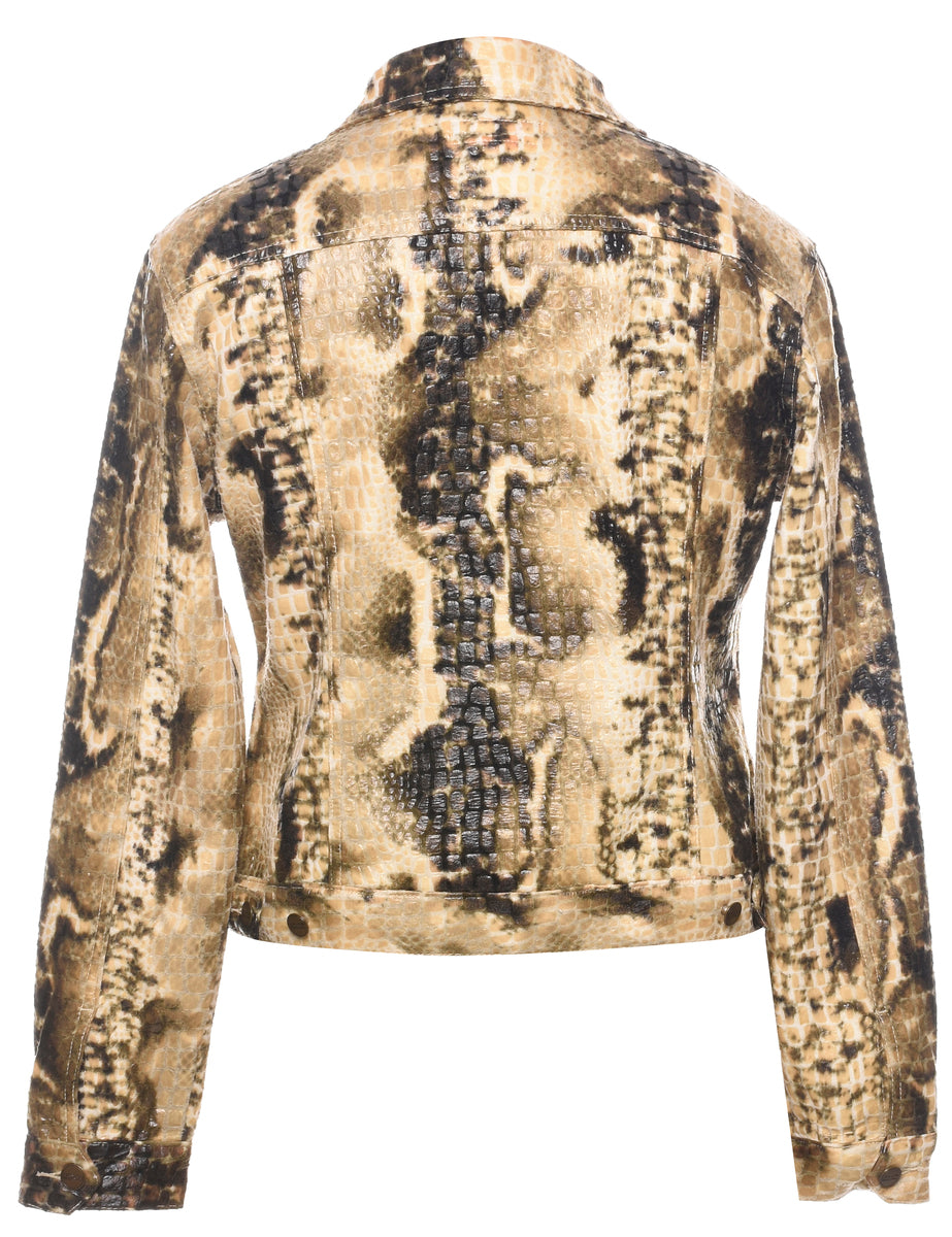 Y2K Animal Print Evening Jacket - L