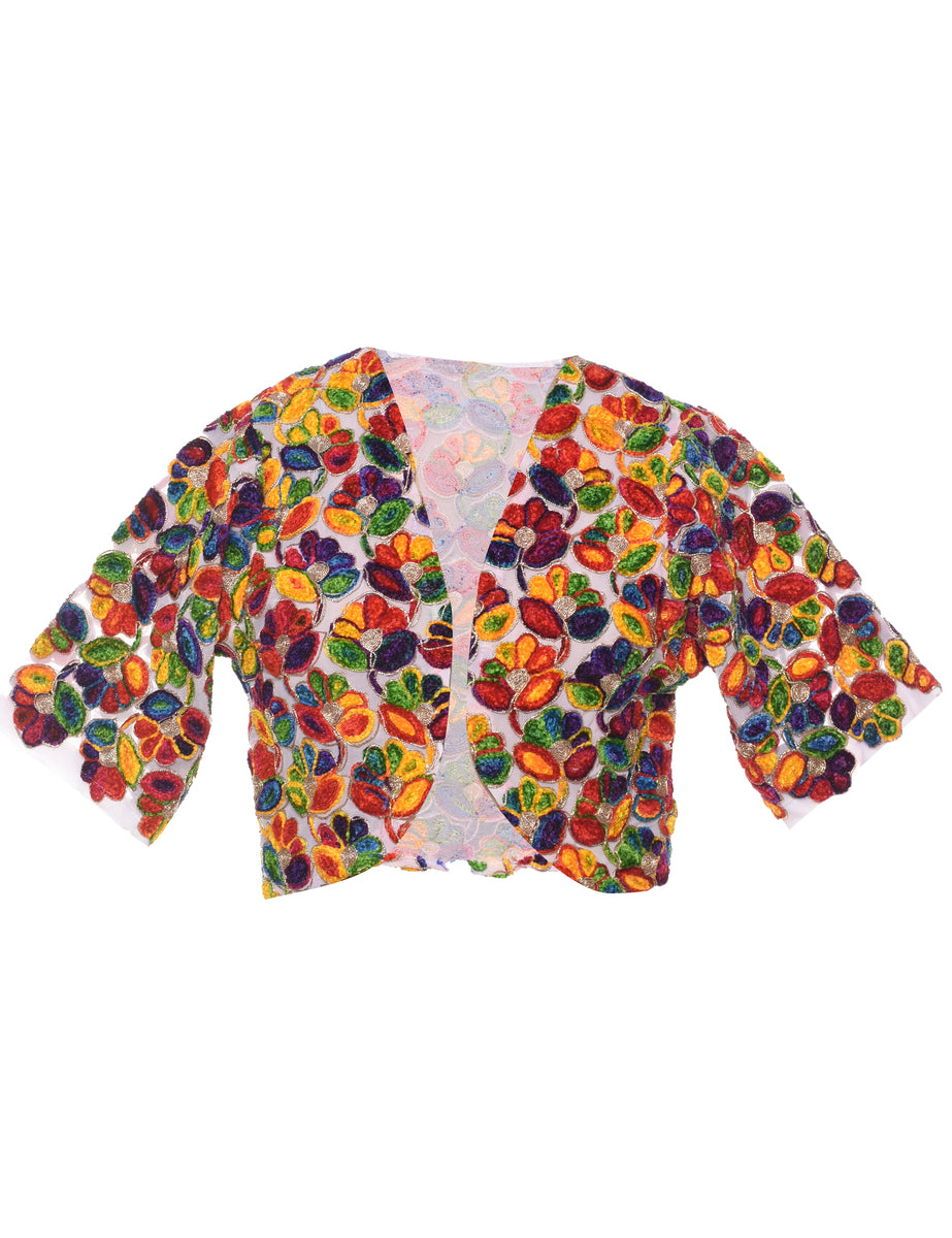 Patchwork Evening Jacket - L