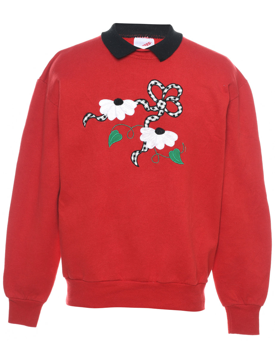 Red Christmas Sweatshirt - L