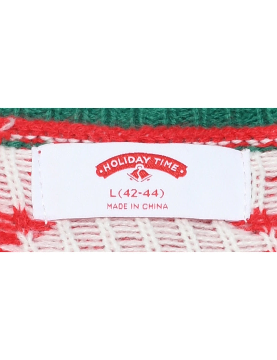 Santa Claus Christmas Jumper - L