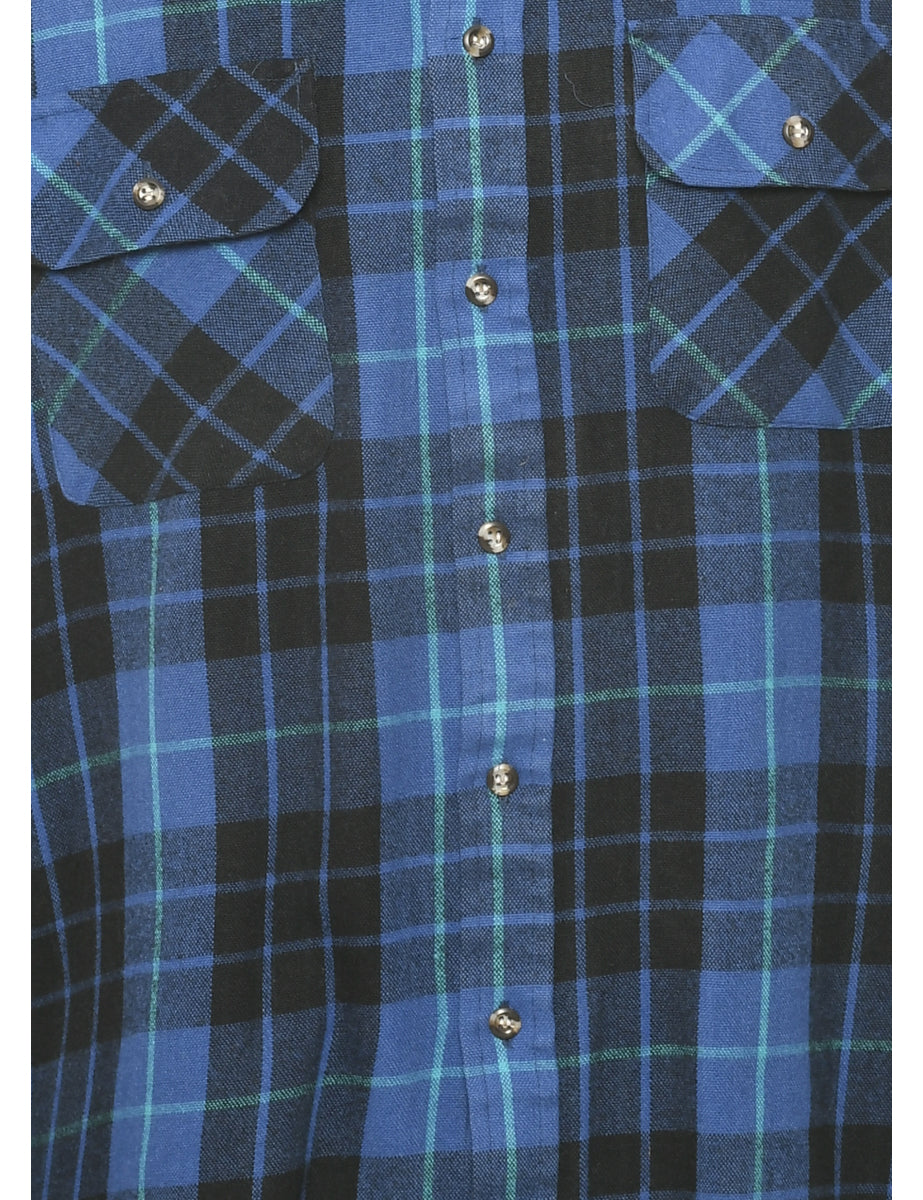 Blue Checked Shirt - M