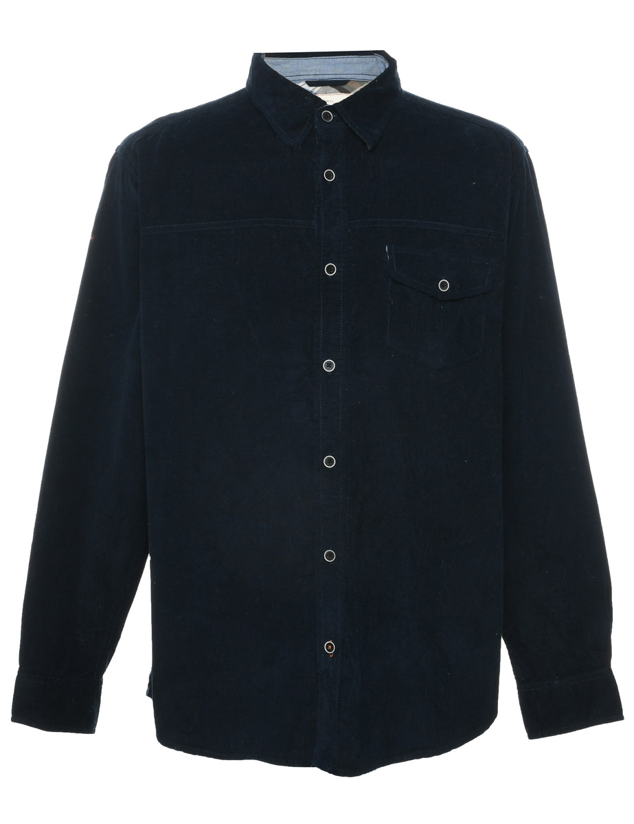 Corduroy Navy Shirt - L