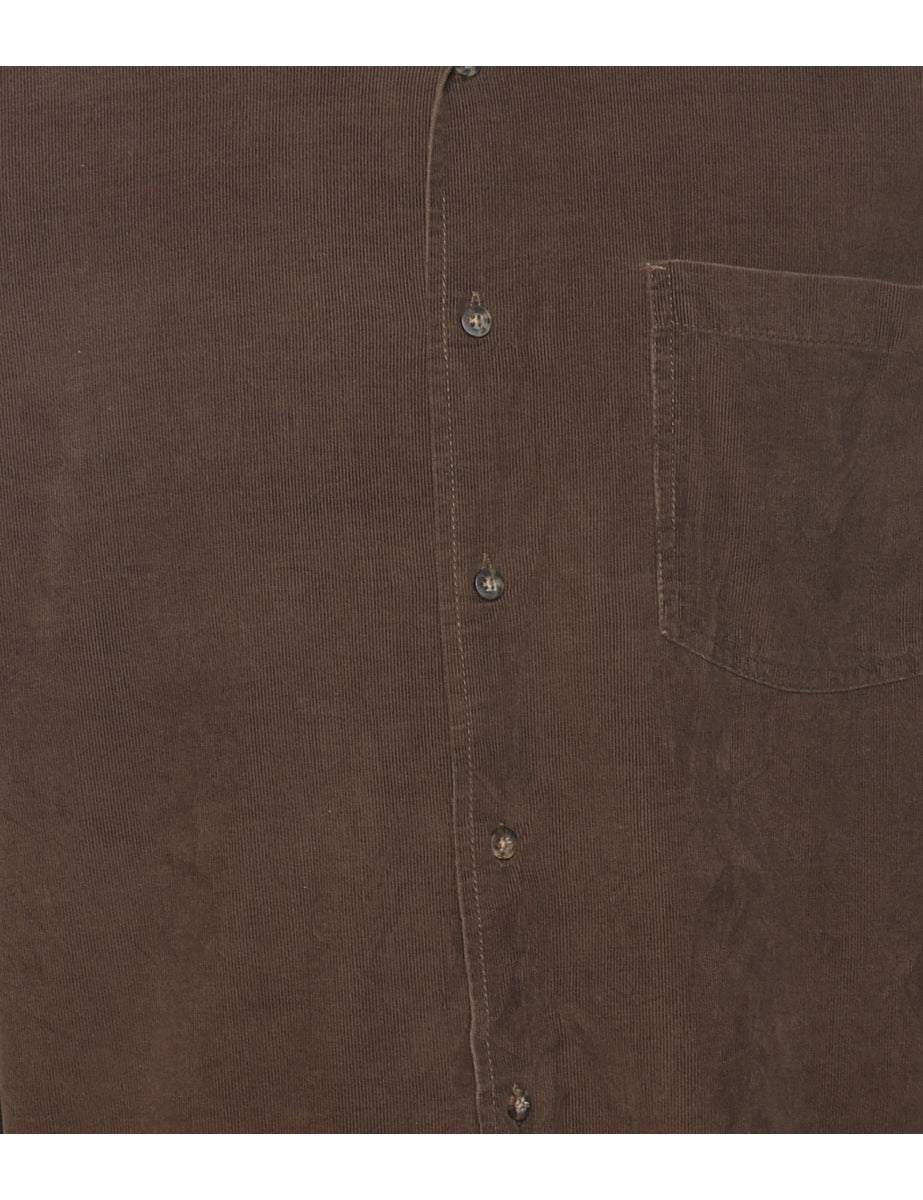 Corduroy Brown Shirt - L