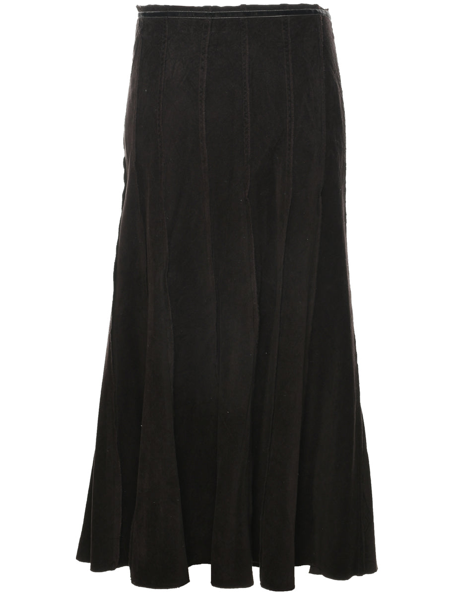 Corduroy Maxi Skirt - L