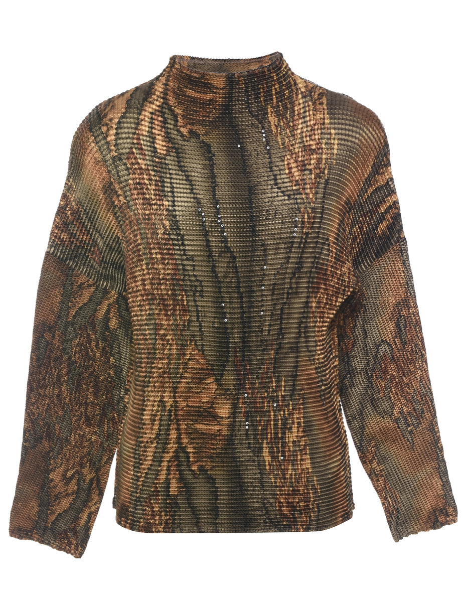 Smocked Evening Top - M