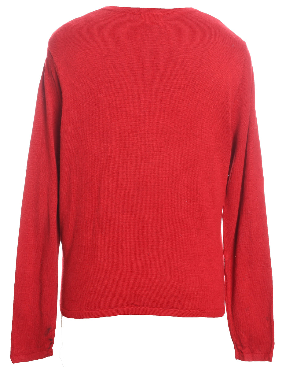 Christmas Tree Design Cardigan - M