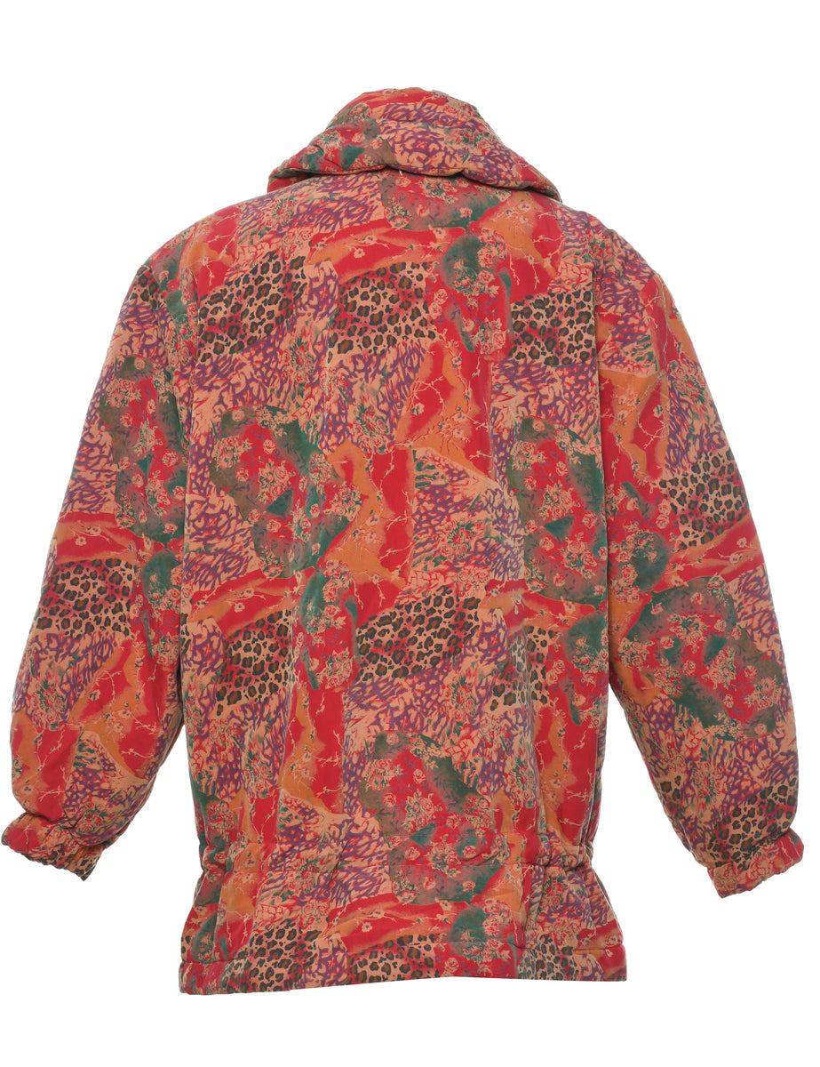 Leopard Print Coat - L