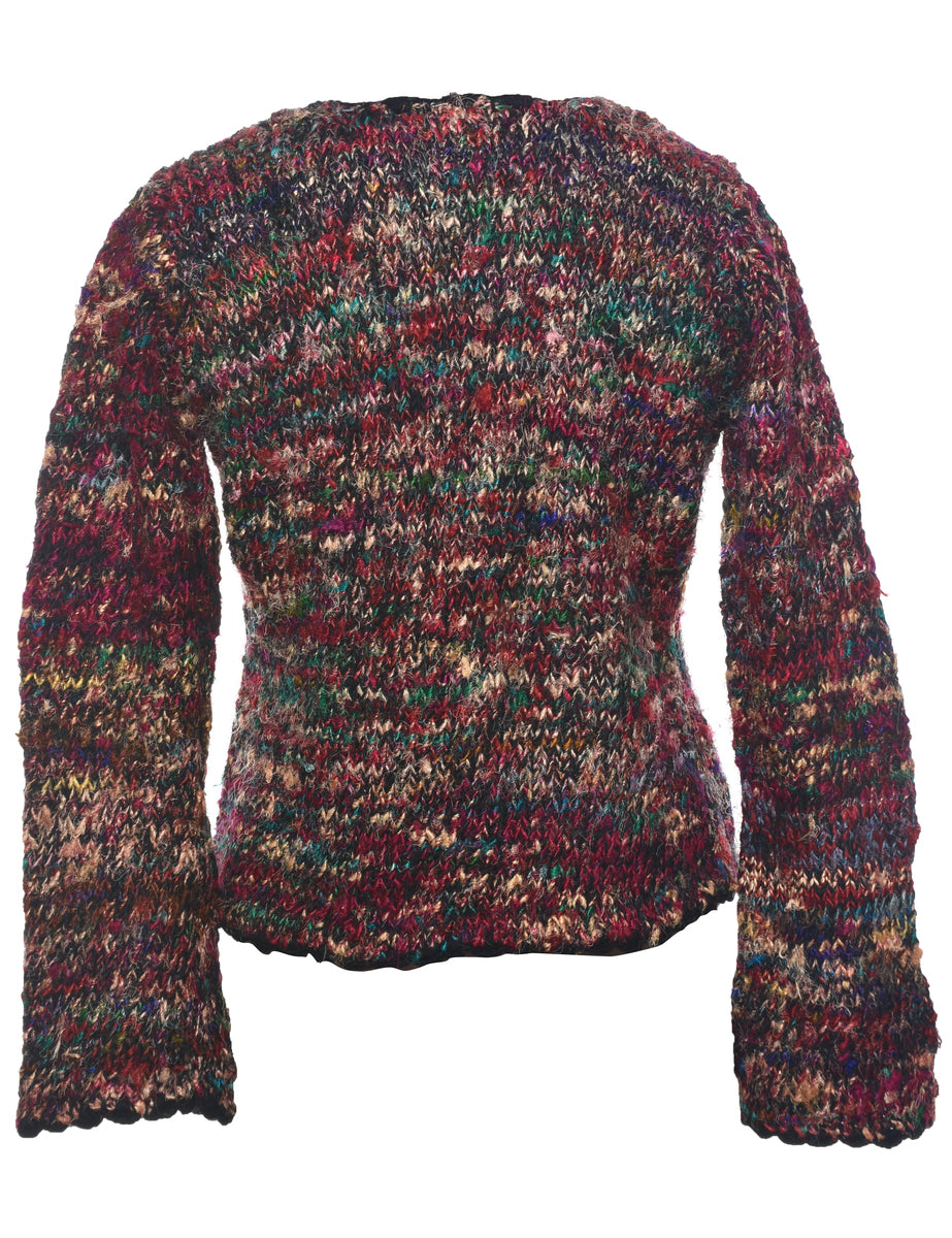 Front Tie Y2K Cardigan - L