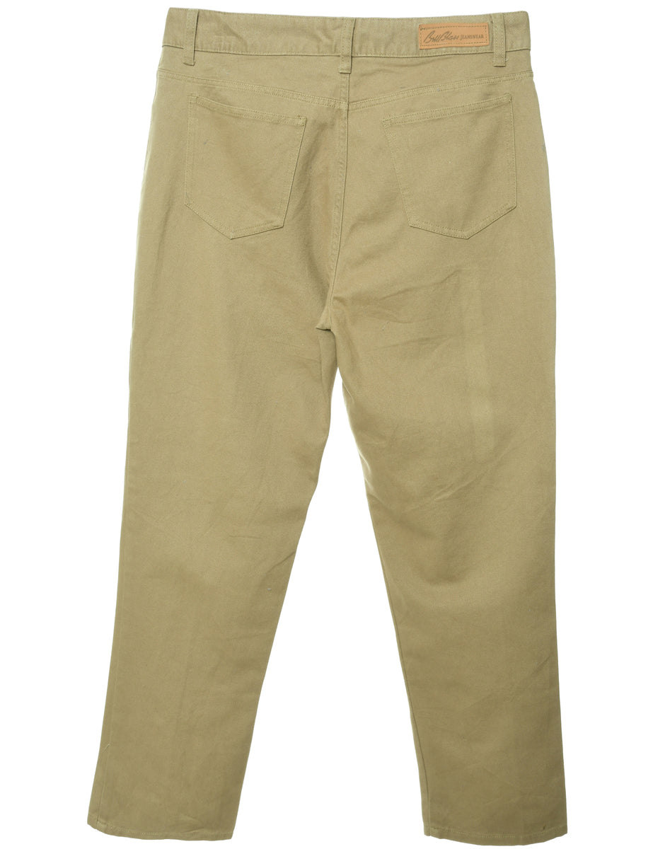 Brown Bill Blass Straight Fit Jeans - W36 L31