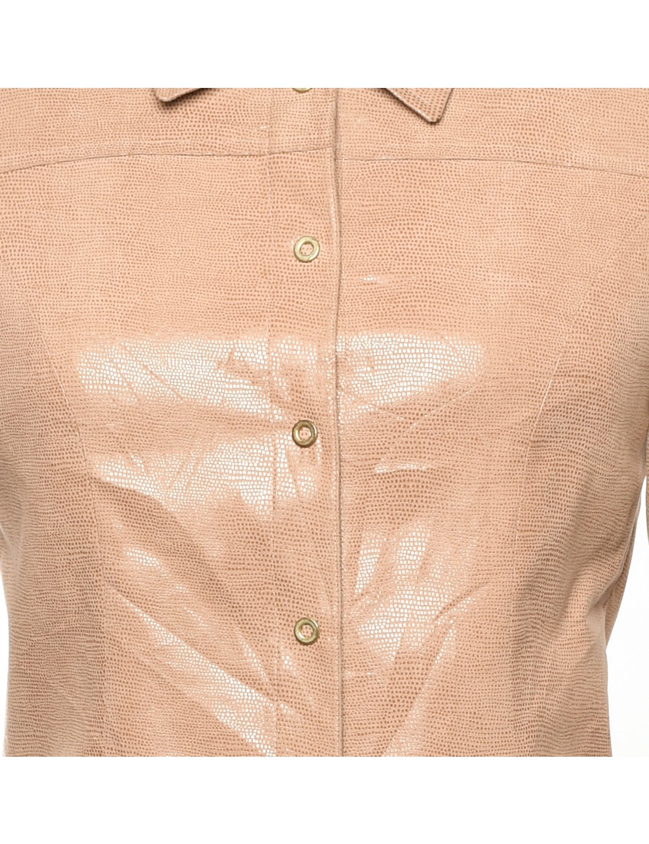 Button Front Blazer - M