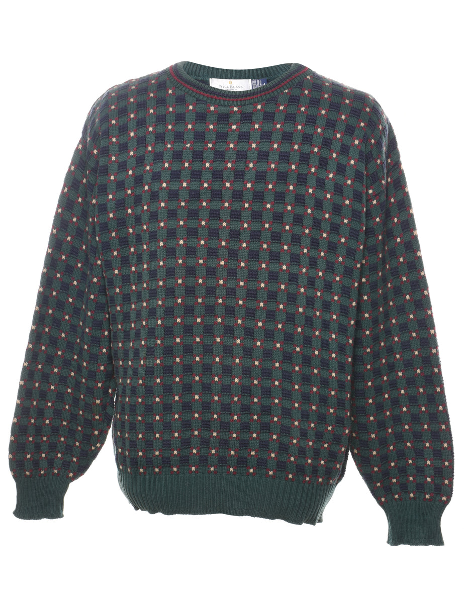 Bill Blass Patterned Jumper - L