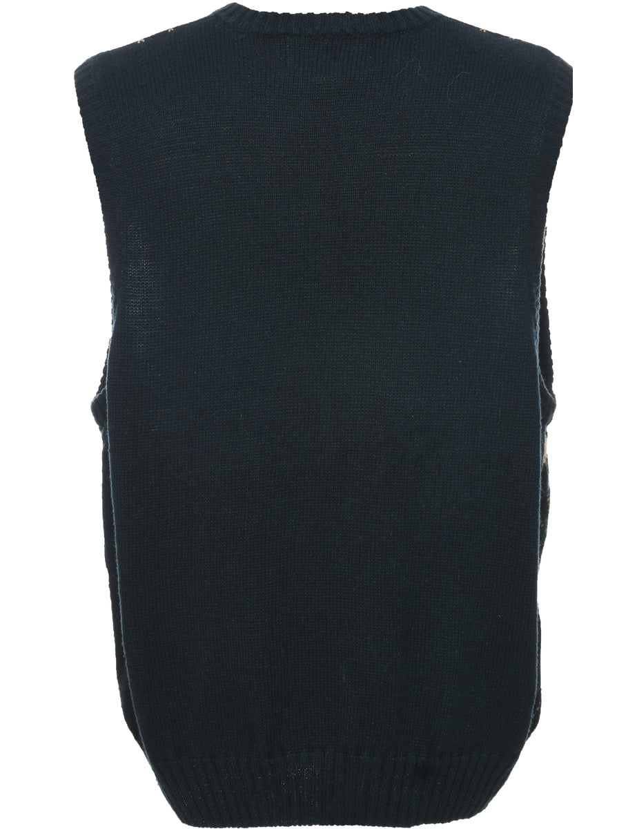 Argyle Sweater Vest - L