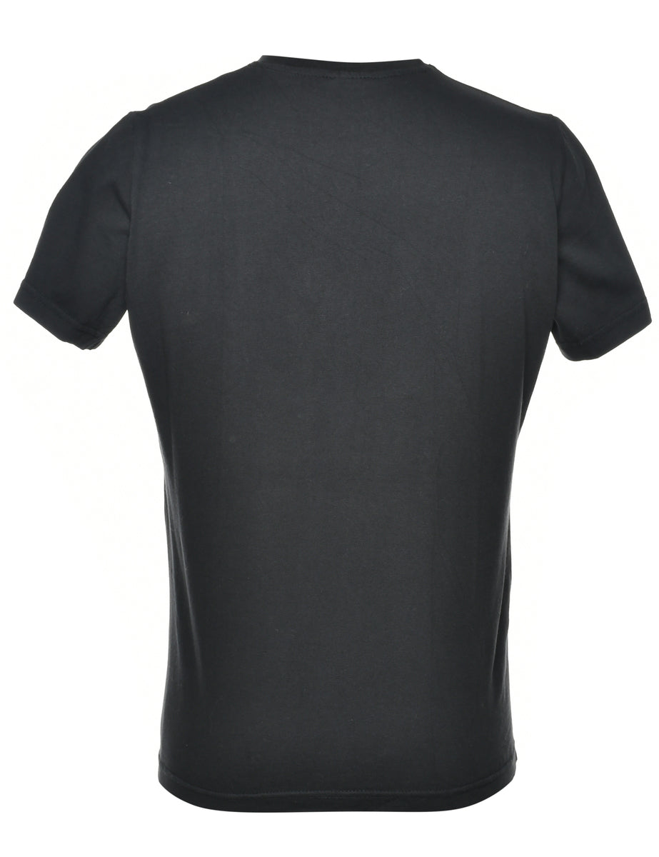 Black Printed T-shirt - S