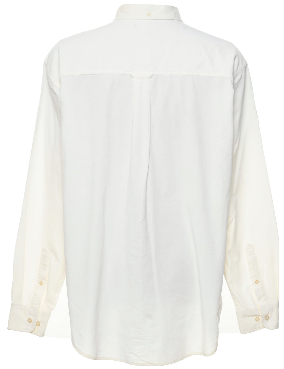 Corduroy Off White Shirt - L