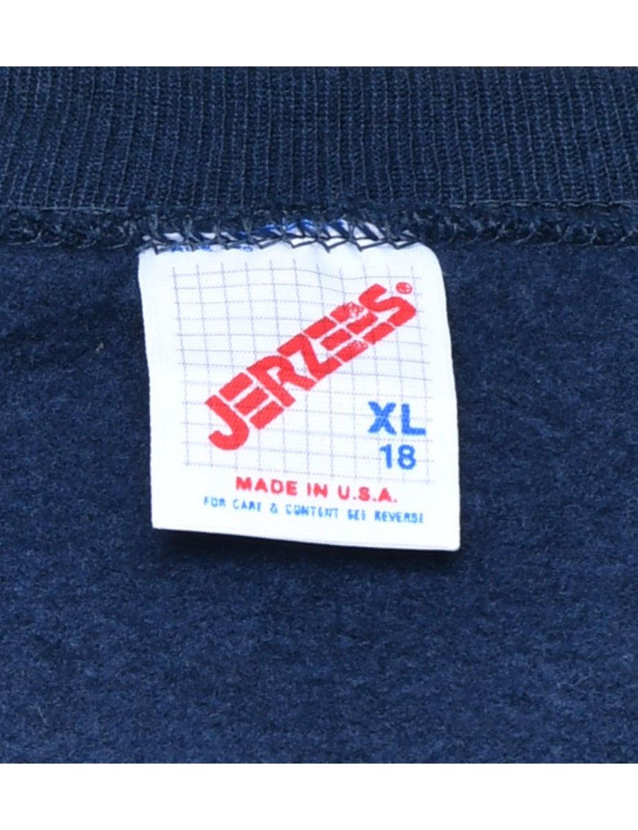 Navy Plain Sweatshirt - XL