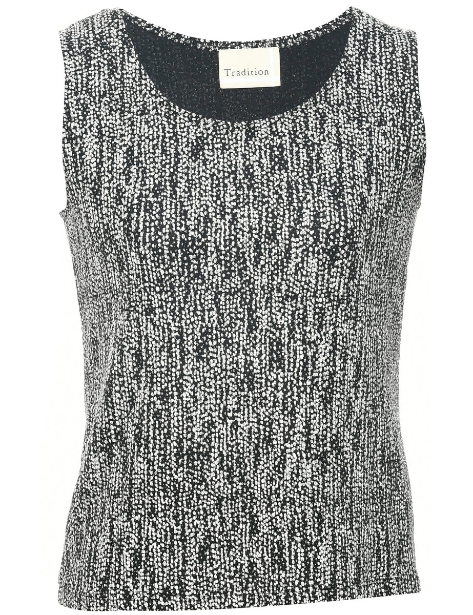 Metallic Finish Evening Top - S