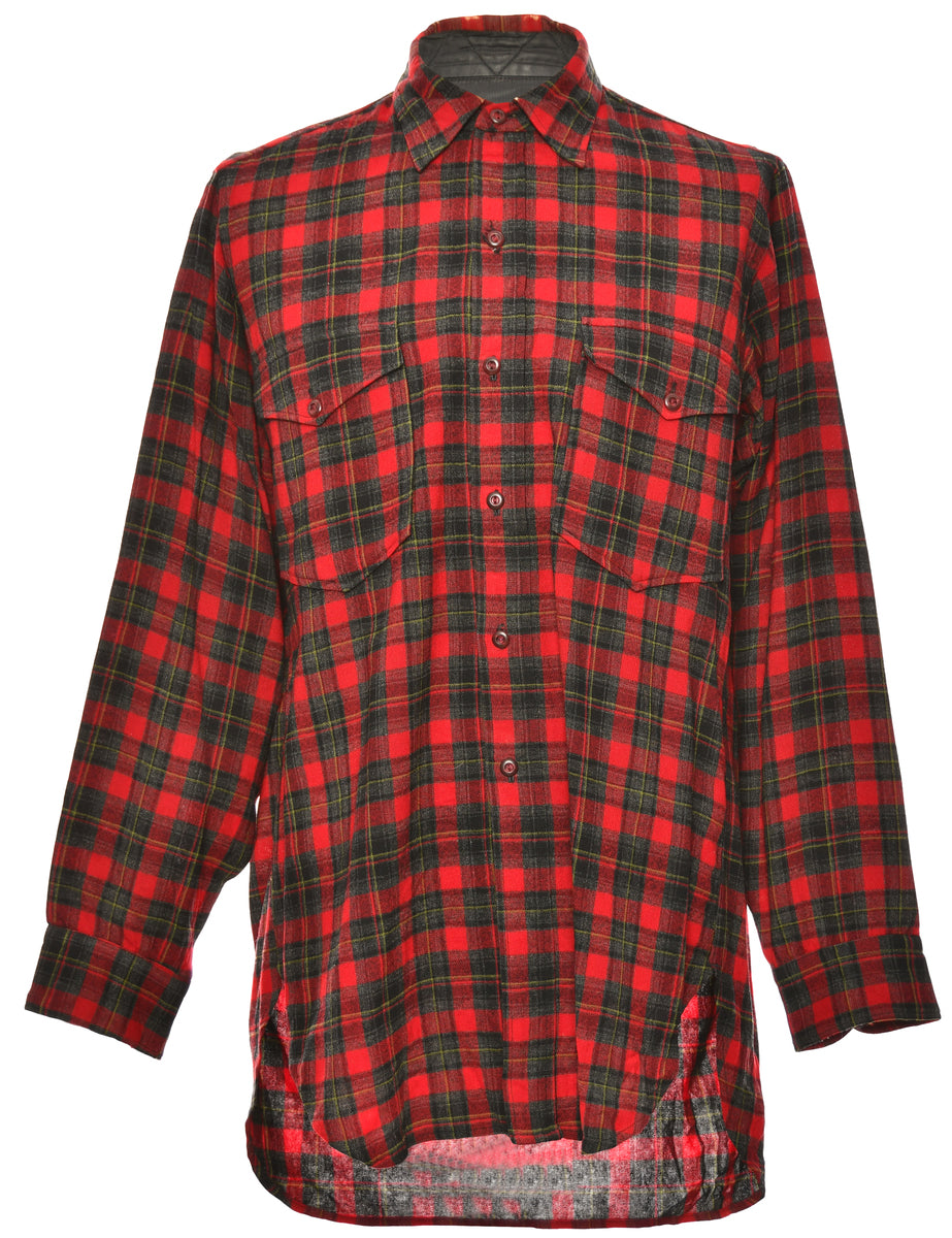 Red Checked Shirt - L