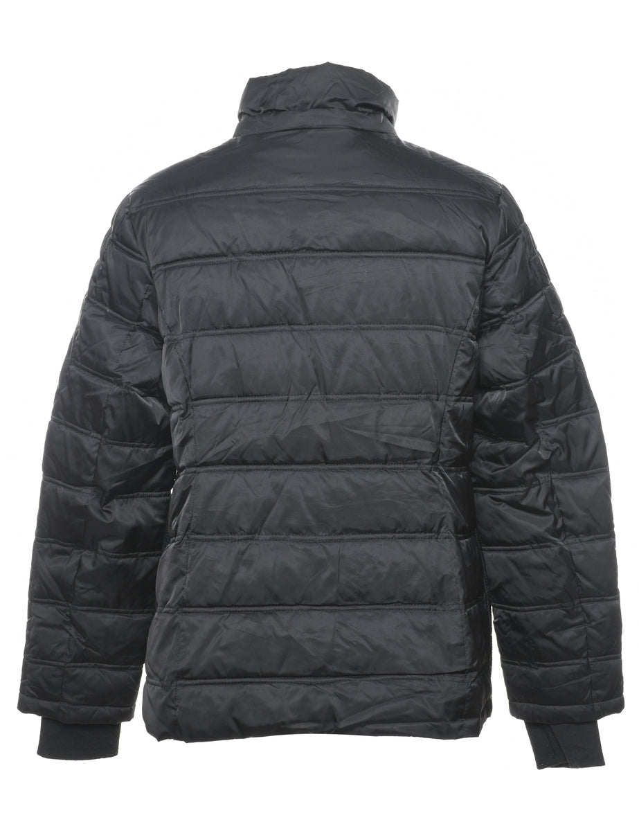 Nautica Black Zip-Front Puffer Jacket - XL