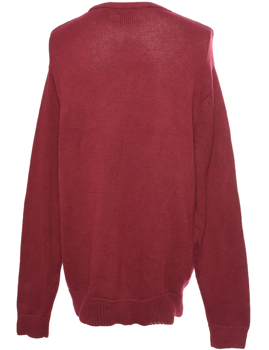 Maroon Chaps Jumper - L