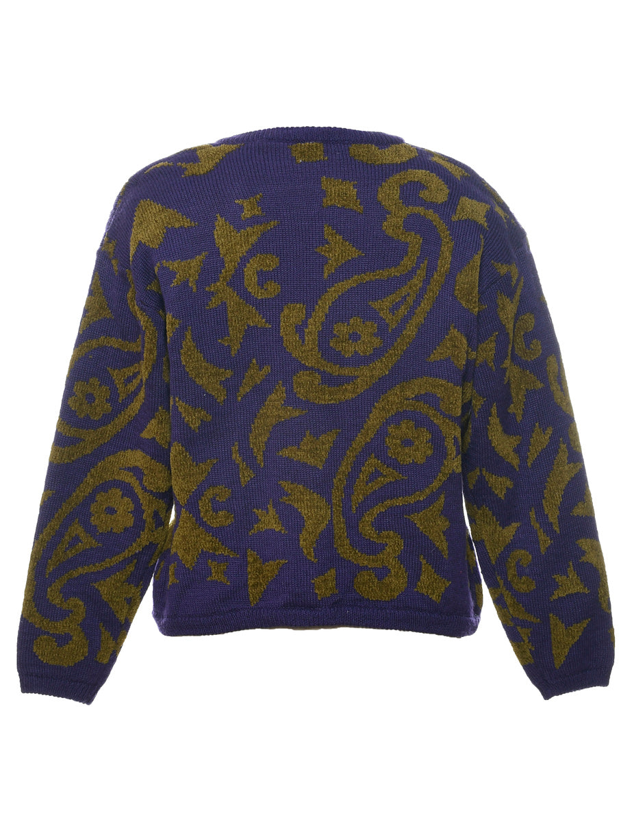 Purple Cardigan - M