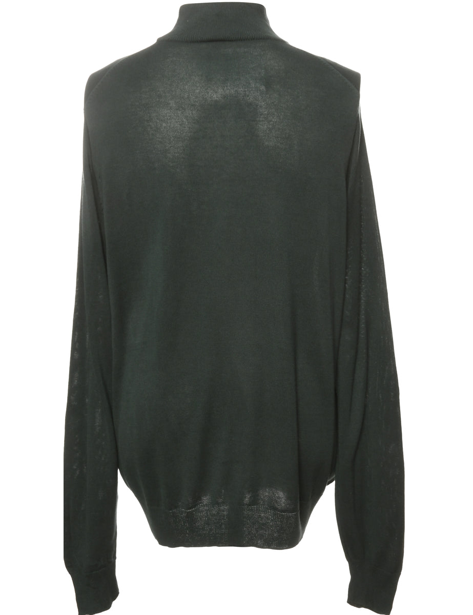 Long Sleeved Dark Green Jumper - XXL