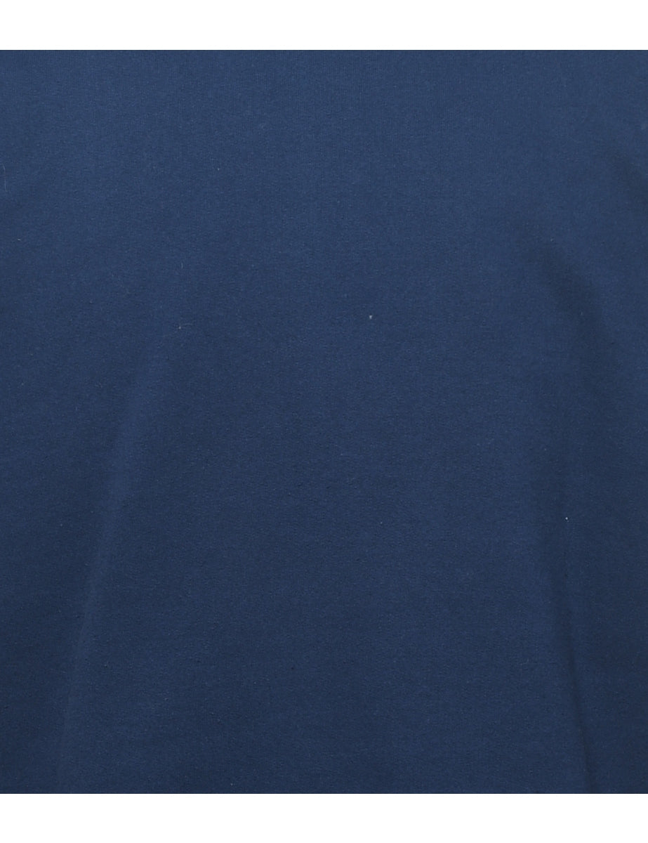 Navy Plain Sweatshirt - M