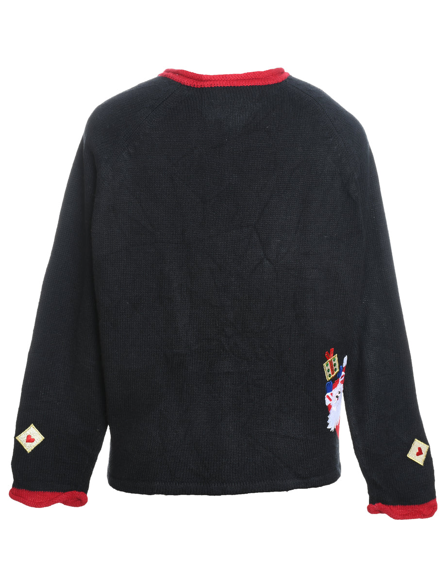 Santa Claus Christmas Jumper - L
