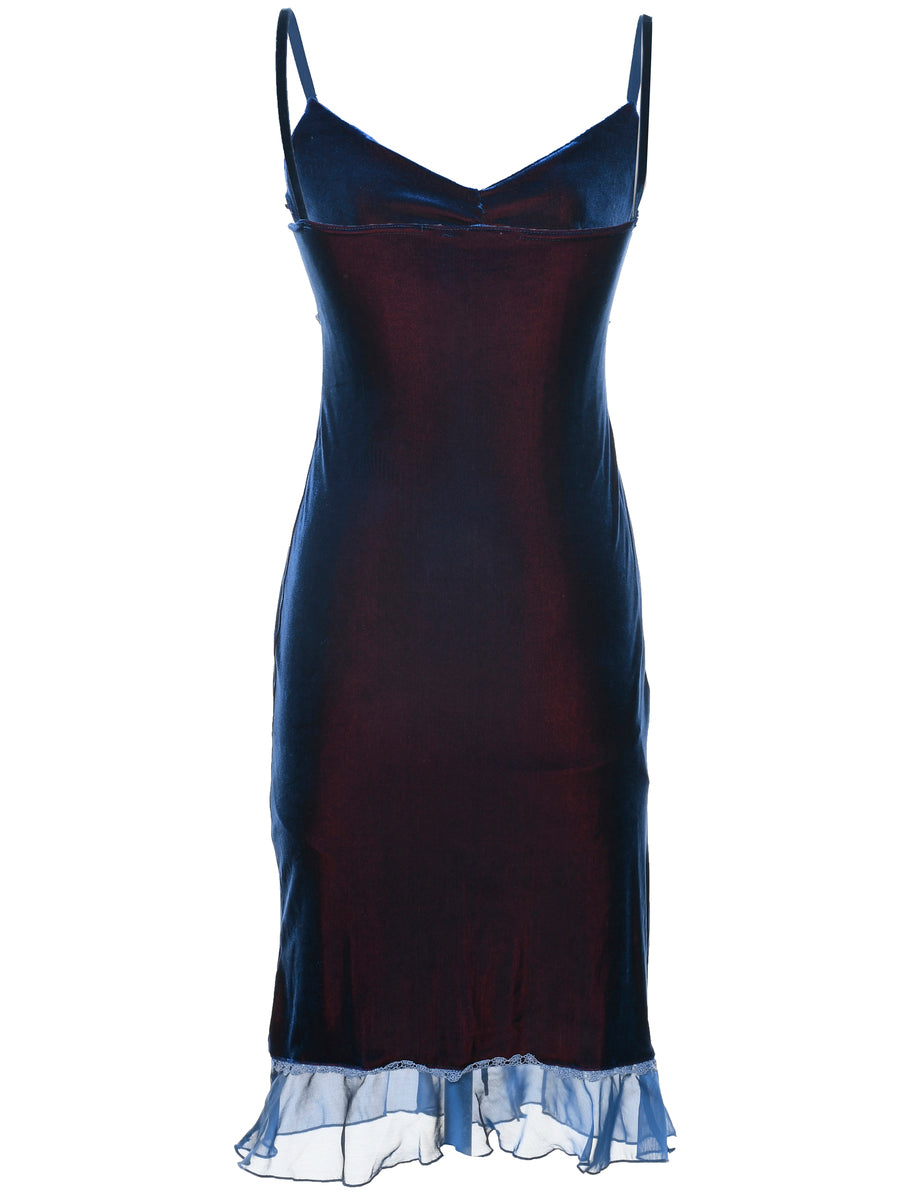Velvet Y2K Evening Dress - XS