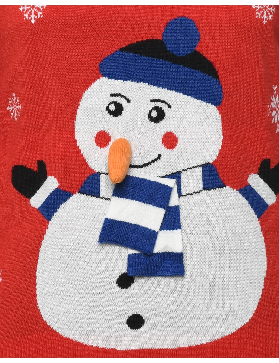 Snowman Christmas Jumper - S