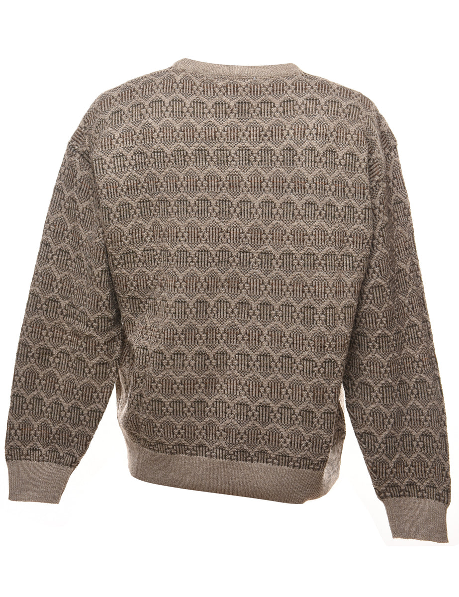 Geometric Pattern Jumper - XL
