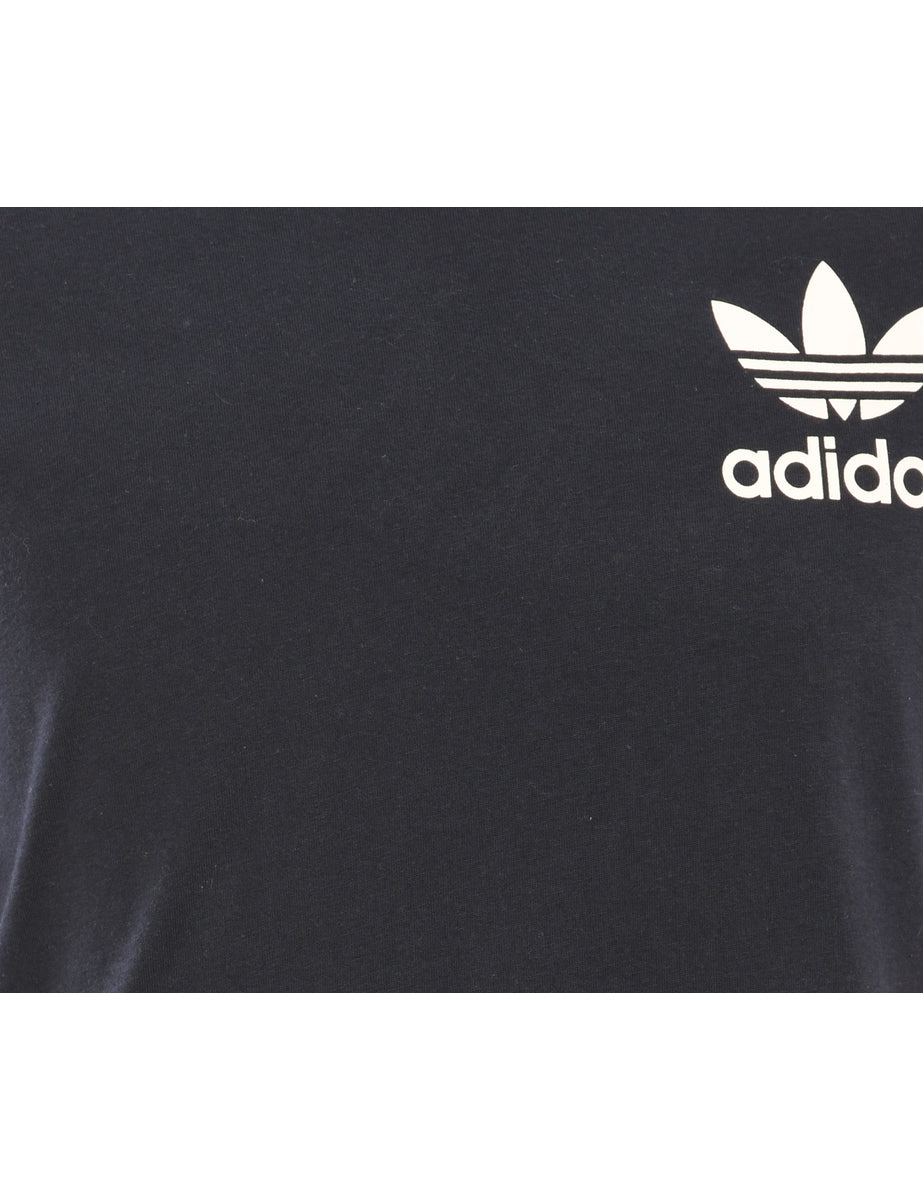 Adidas Black & White Contrast T-Shirt - L