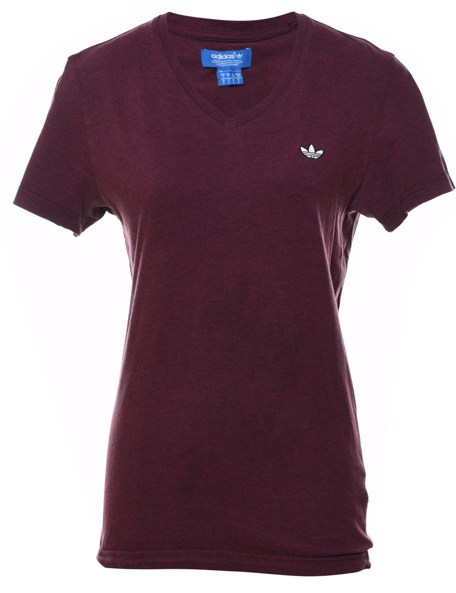 Adidas Maroon T-Shirt - S