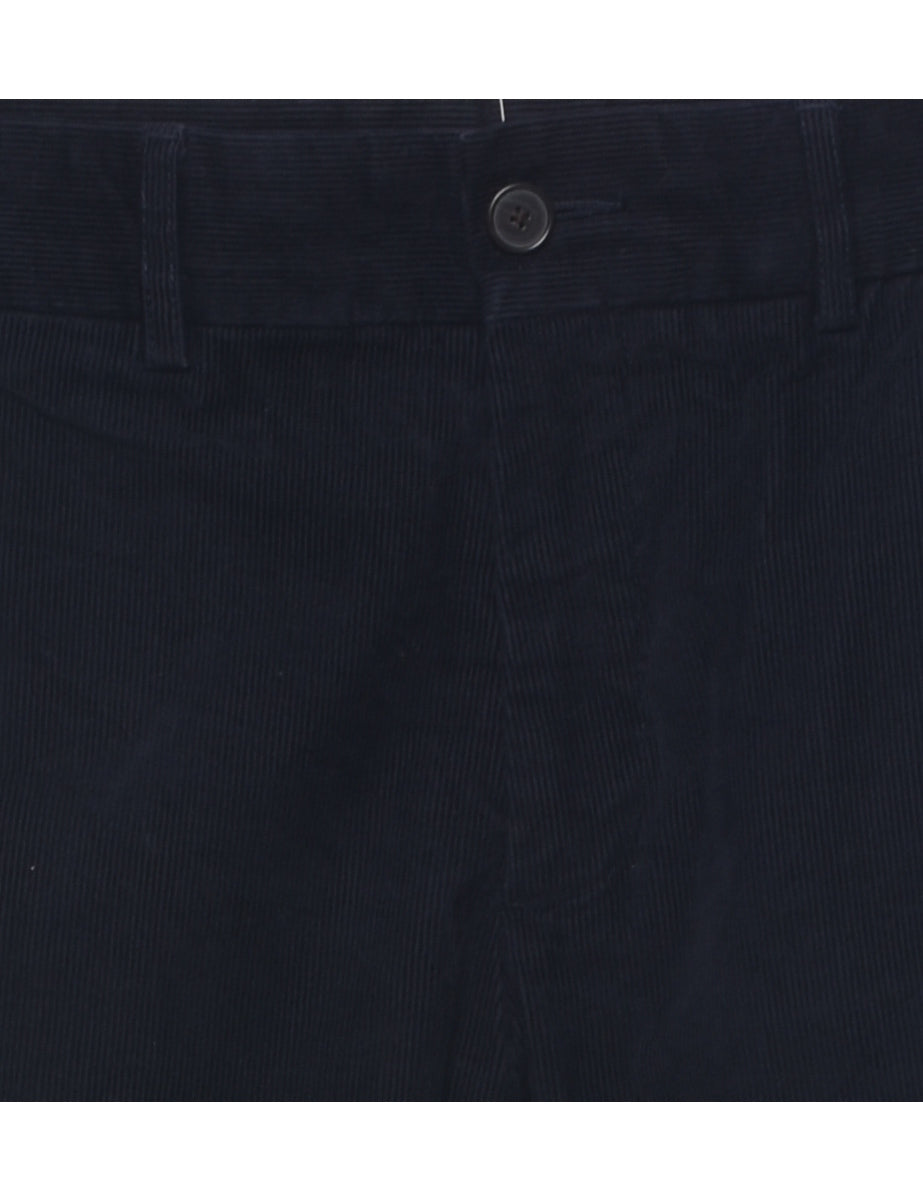 Corduroy Navy Trousers - W31 L33